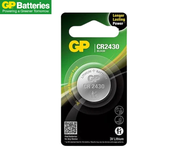 GP CR2430 3V Lithium Coin Cell Battery
