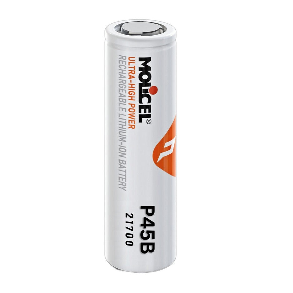 Molicel INR-21700-P45B - 21700 Battery (Rechargeable Lithium Ion Cell) - 4500mAh - 45A
