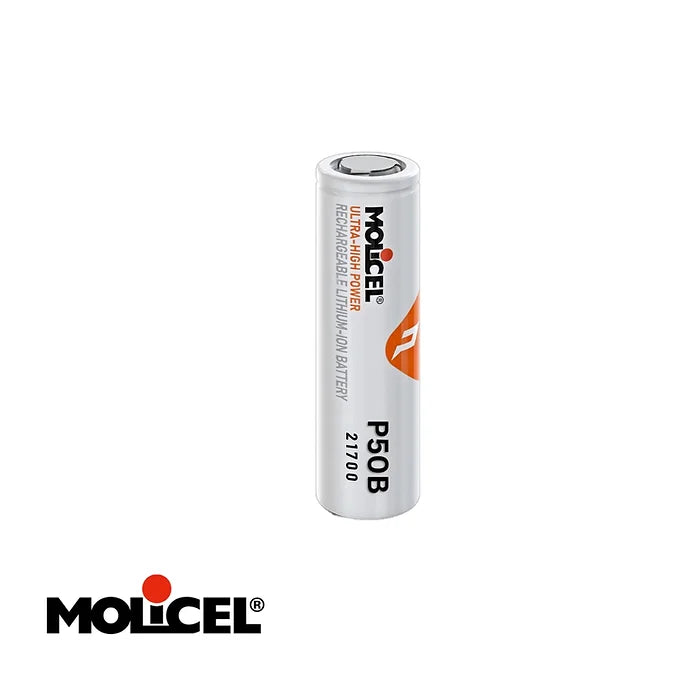 Molicel INR-21700-P50B – 21700 Battery (Rechargeable Lithium Ion Cell) – 5000mAh – 50A