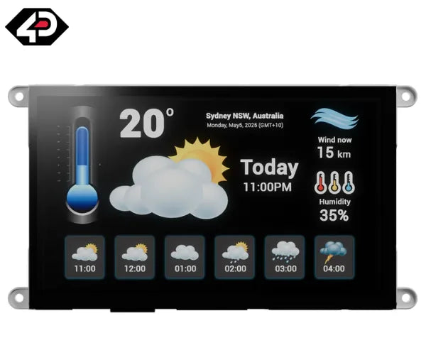 4D Systems gen4-uLCD 7.0 inch WVA Capacitive Touch Display