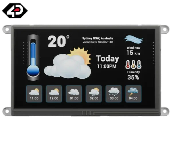 4D Systems gen4-uLCD 7.0" WVA Intelligent Touch Display
